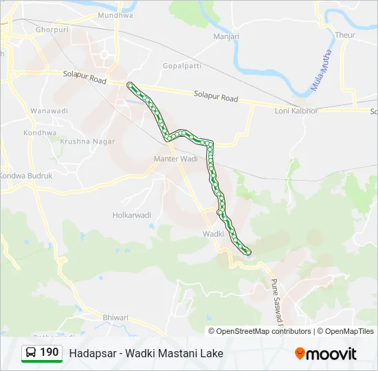 190 Bus Line Map