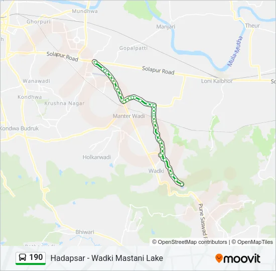 190 Bus Line Map
