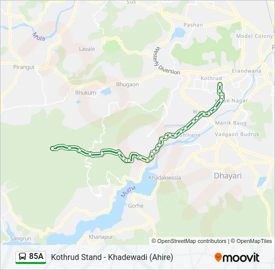 85A Bus Line Map