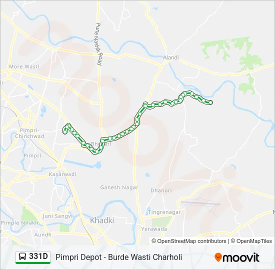 331D Bus Line Map