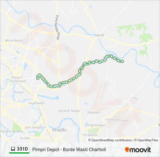 331D Bus Line Map