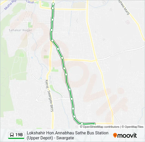 19B Bus Line Map