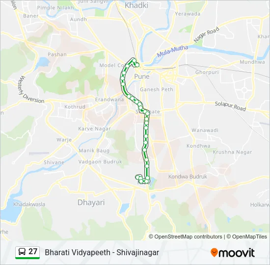 27 Bus Line Map