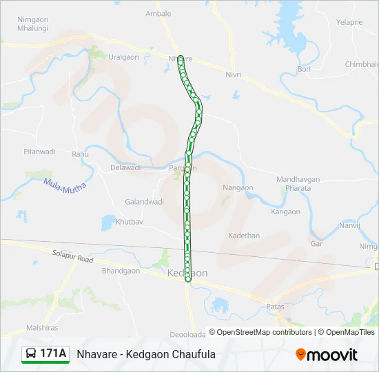 171A Bus Line Map