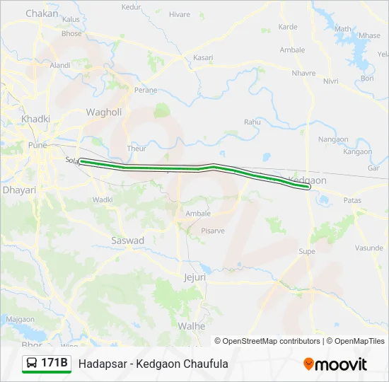 171B Bus Line Map