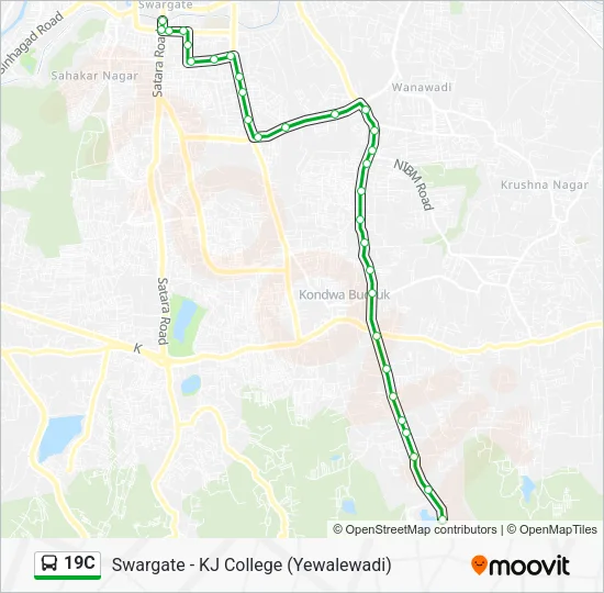 19C Bus Line Map