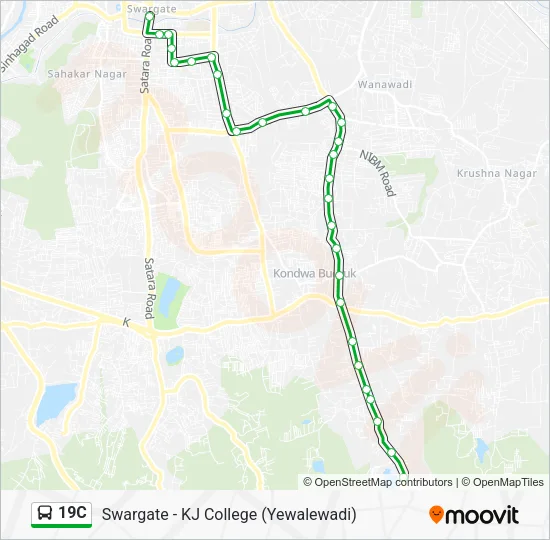 19C Bus Line Map