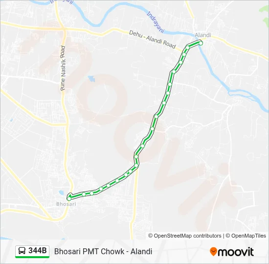344B Route: Schedules, Stops & Maps - Alandi (Updated)
