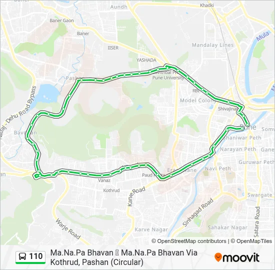 110 Route: Schedules, Stops & Maps - Ma.Na.Pa Bhavan Ma.Na.Pa Bhavan ...