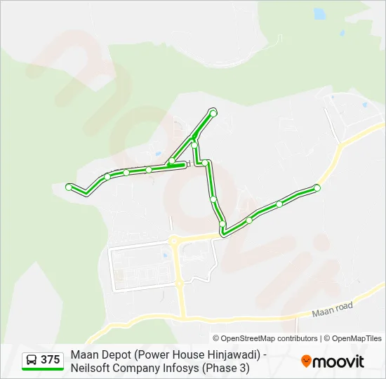 375 Route: Schedules, Stops & Maps - Neilsoft Company Infosys (Phase 3 ...