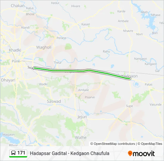 171 Route: Schedules, Stops & Maps - Kedgaon Chaufula (Updated)