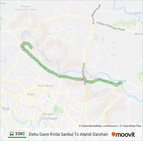 330C Bus Line Map