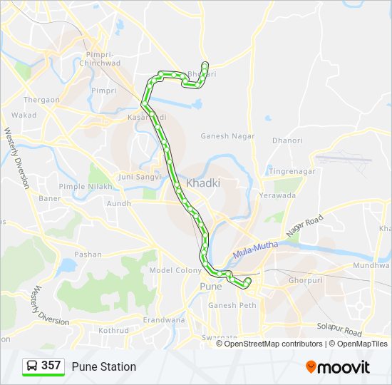 357 Bus Line Map