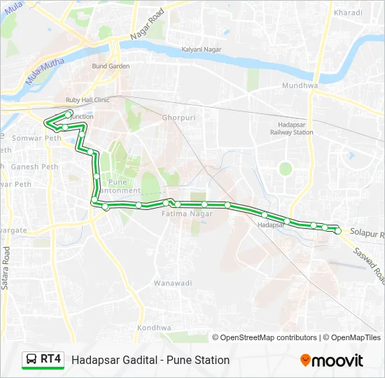 RT4 Bus Line Map