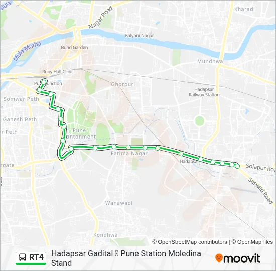 RT4 Bus Line Map