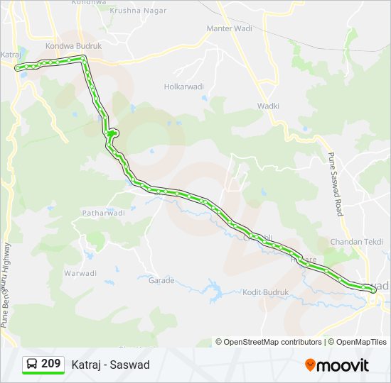 209 Bus Line Map