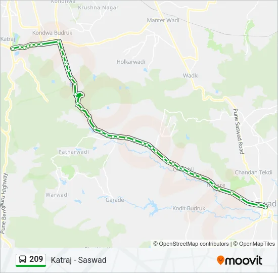 209 Bus Line Map