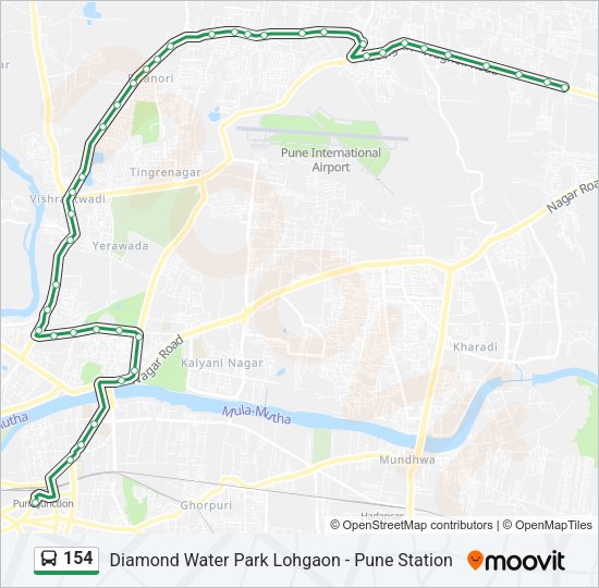 154 Bus Line Map