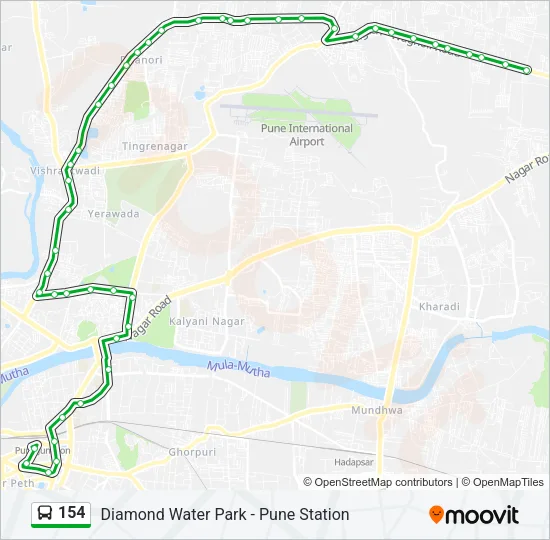 154 Bus Line Map