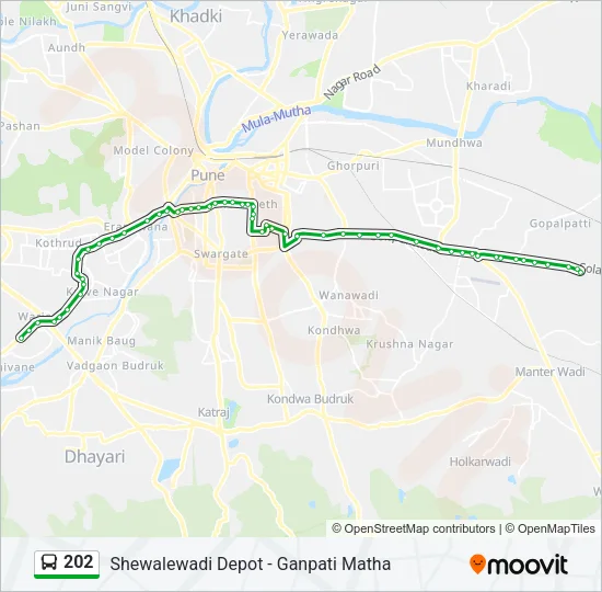 202 Bus Line Map