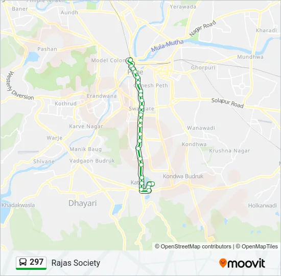 297 Bus Line Map