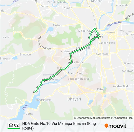 82 Bus Line Map