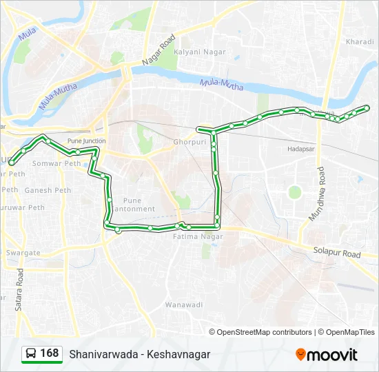 168 Bus Line Map