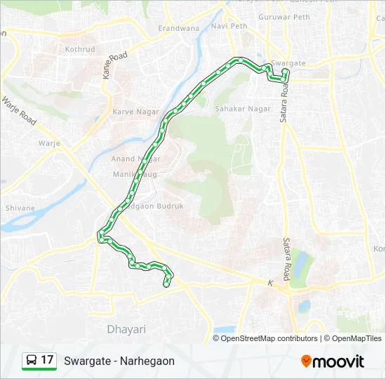 17 Bus Line Map