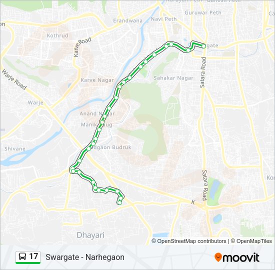 17 Bus Line Map