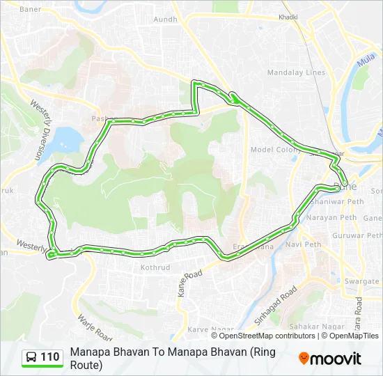 110 Bus Line Map