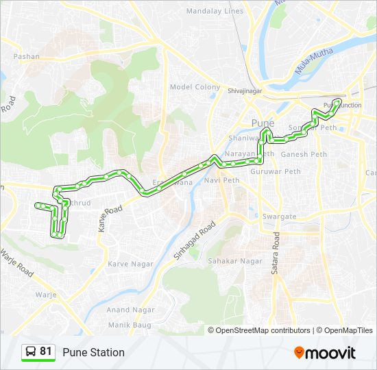 81 Bus Line Map