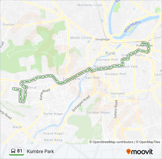 81 Bus Line Map