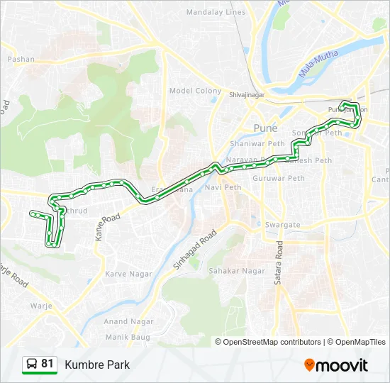81 Bus Line Map