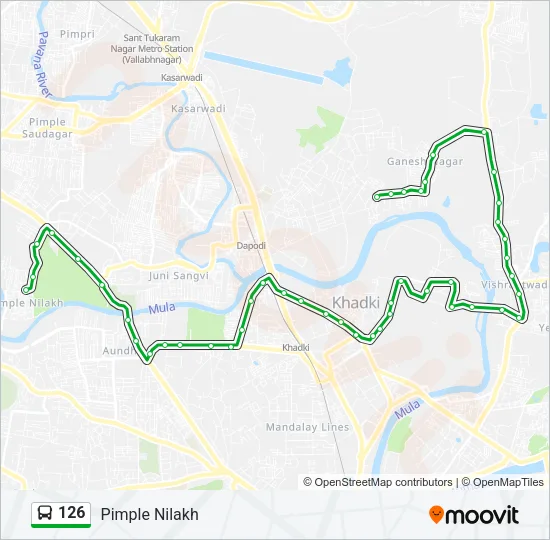 126 Bus Line Map