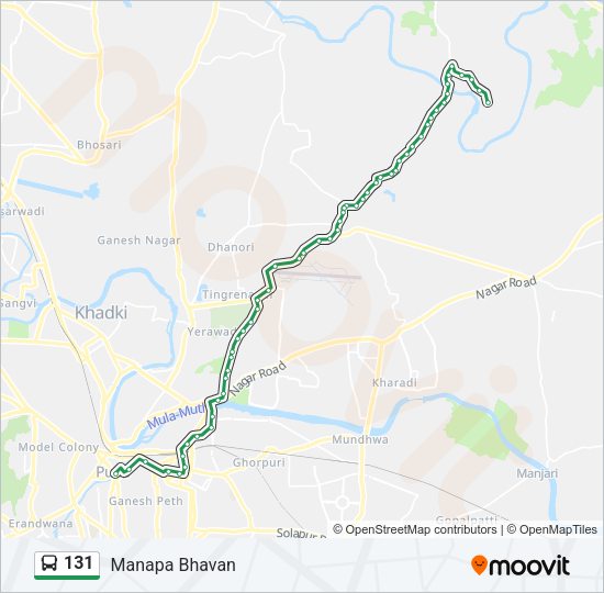 131 Bus Line Map