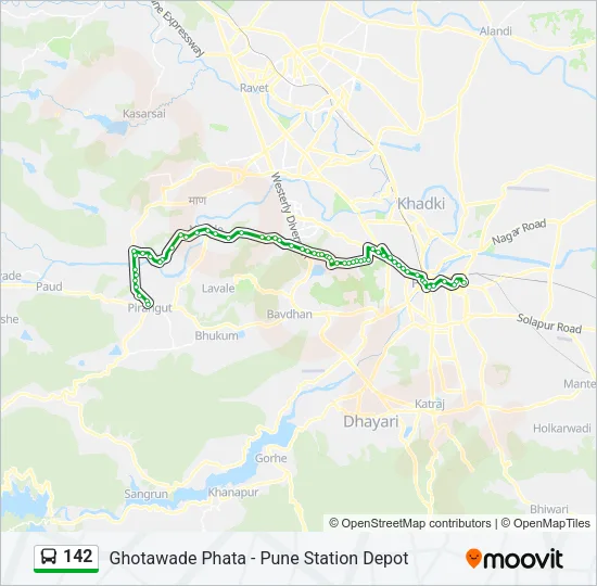 142 Bus Line Map