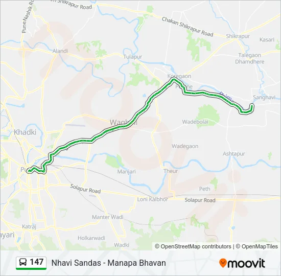 147 Bus Line Map