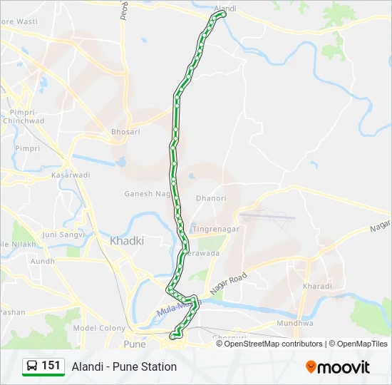 151 Bus Line Map
