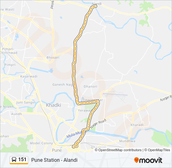 151 Route: Schedules, Stops & Maps - Alandi (Updated)