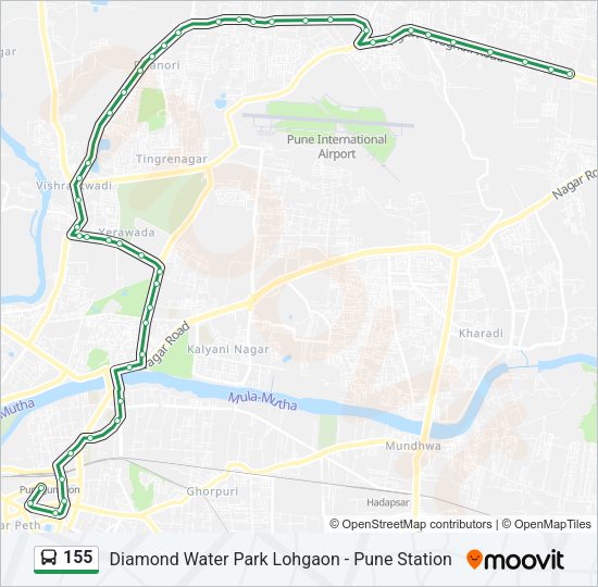 155 Bus Line Map