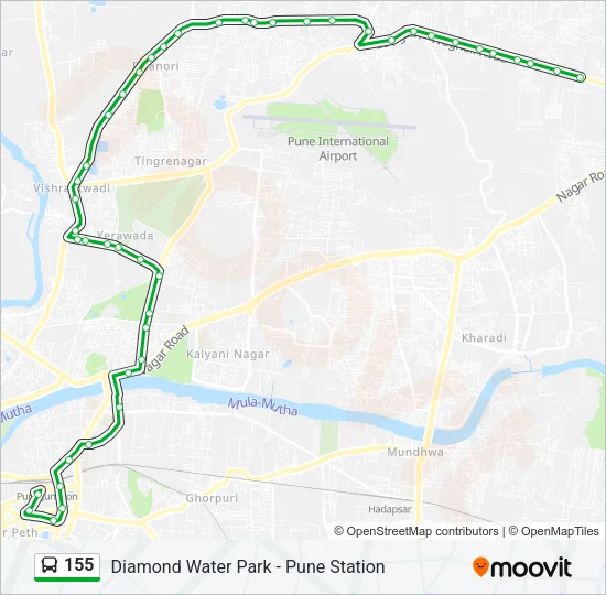 155 Bus Line Map