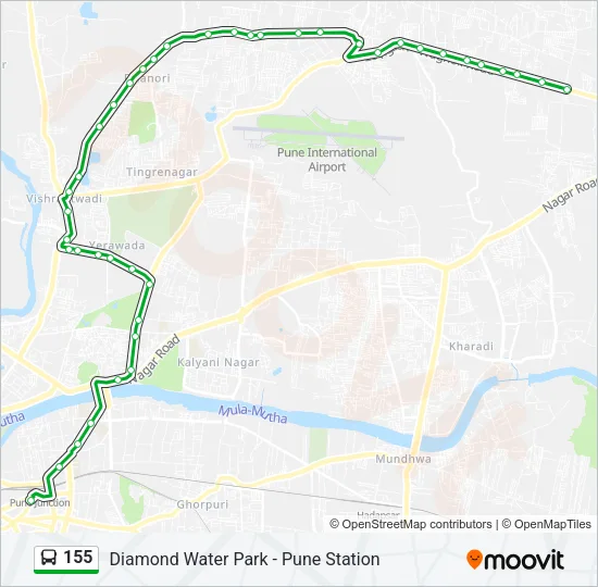 155 Bus Line Map