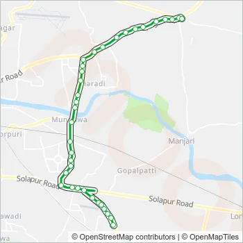 167 Bus Line Map