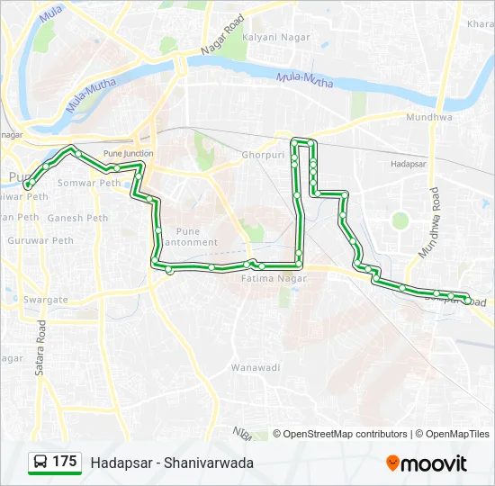 175 Bus Line Map