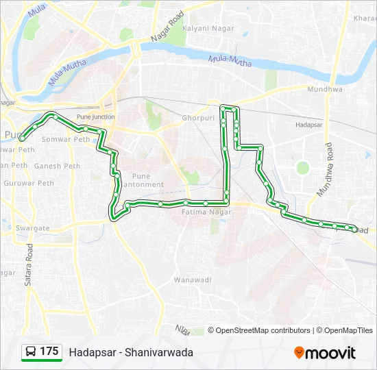 175 Bus Line Map