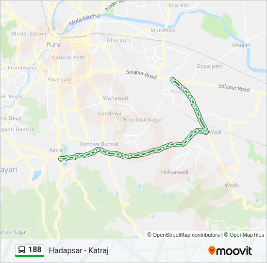 188 Bus Line Map