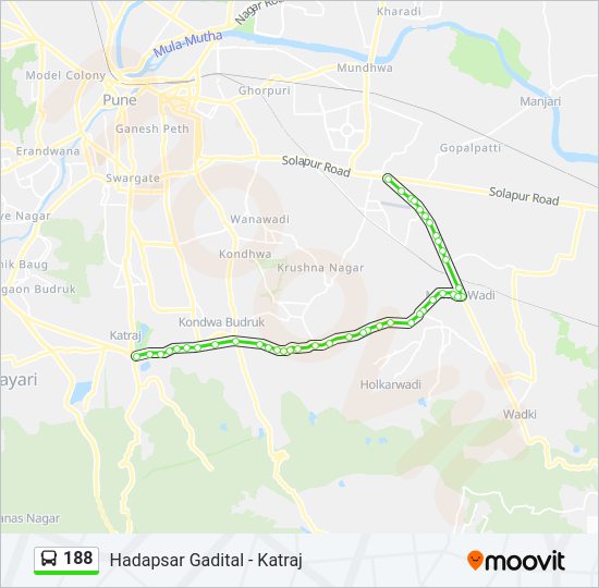 188 Bus Line Map