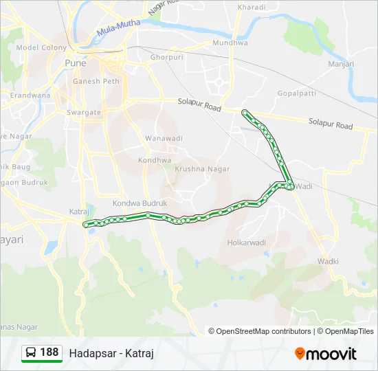188 Bus Line Map