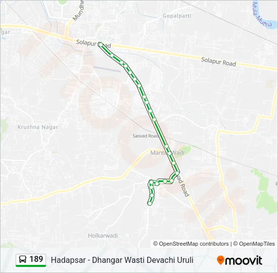 189 Bus Line Map
