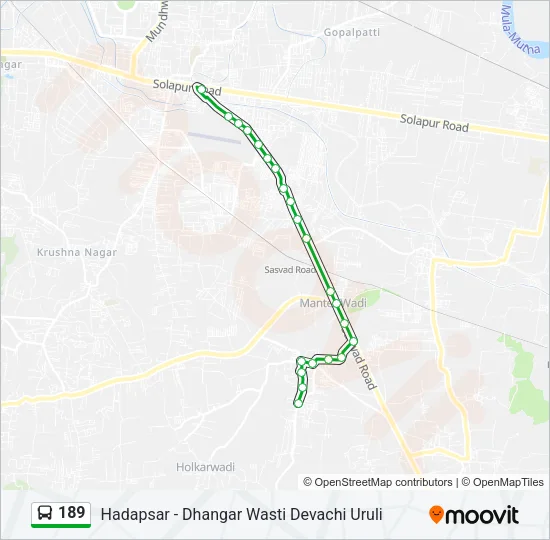 189 Bus Line Map